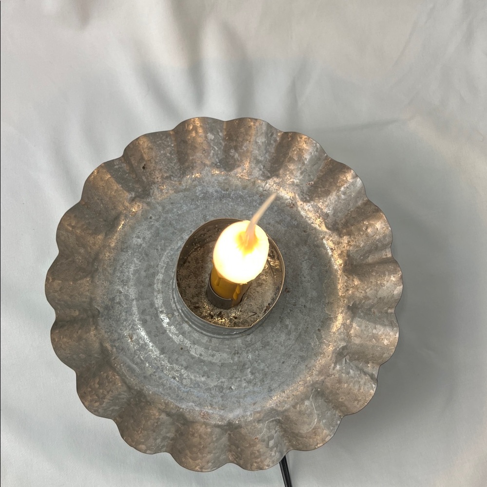 Accent Light - Silver - Candle Lamp - Rustic - Picture 2 of 9